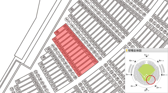 福岡 PayPayドーム座席検索 | 福岡ソフトバンクホークス オフィシャルサイト