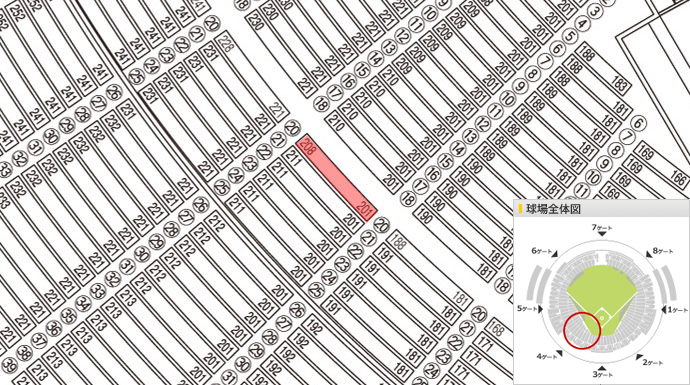 みずほPayPayドーム座席検索 | 福岡ソフトバンクホークス オフィシャルサイト